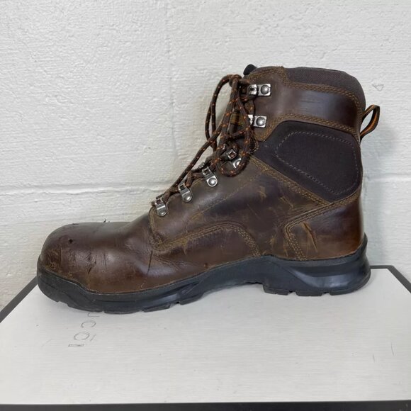 Danner Crafter 6" Brown Leather Work Boots Waterproof Lace Up Men's Size 9 D - Picture 5 of 12